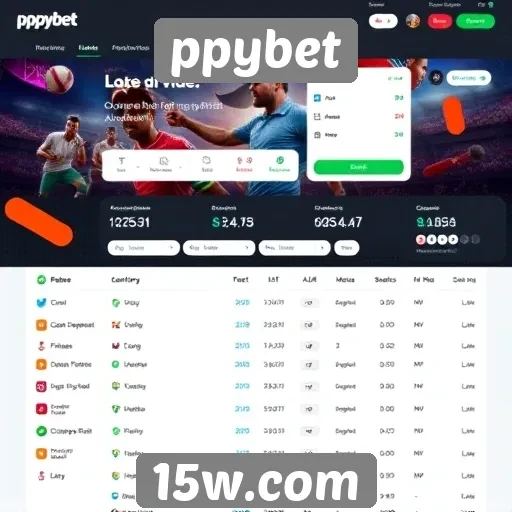 Interface do usuário no ppybet para apostas